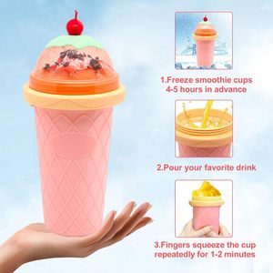 Nouveau 2024 Gobelet en silicone pour slush, modèle amélioré 500 ml, Gobelet magique pour boissons glacées, grande capacité, Gobelet de refroidissement, <span class=keywords><strong>Mug</strong></span> à congeler - Product Image 3