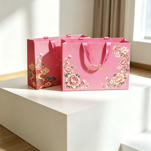 Wholesale Luxury Customized Eco-Friendly Coated <b>Paper</b> Fashion Jewelry Packaging <b>Gift</b> <b>Bags</b> with No Waistline for Clothes - Product Image 2