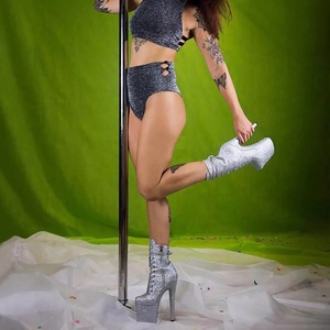 20CM Custom Design Sexy Ladies Booties Ankle Exotic Dancewear Platform Ankle Stripper <b>Boots</b> - Product Image 3