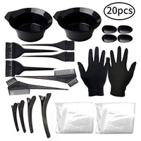 Kit de pinceaux pour application de coloration des cheveux, accessoires, avec bol, brosse, pour coloration, vente en gros,