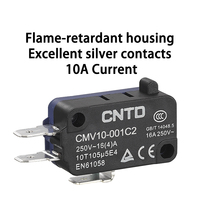 Interrupteur miniature à action rapide CNTD, tout neuf, CMV10-041C, 10A, 380V, micro-interrupteur en plastique durable, interrupteur à action rapide