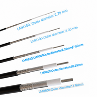 Câble coaxial RF UltraFlex LMR400UF N-JJ/N-JK/N, câble d'extension mâle-femelle, connecteurs doubles mâles, noir/argent