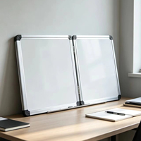Tableau blanc magnétique pliable OEM FB04, cadre en aluminium anodisé, panneau arrière en acier galvanisé, portable