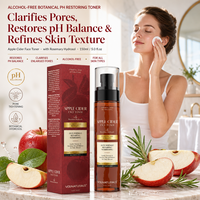 Brume hydratante et rafraîchissante sans alcool pour le visage, formule PDRN, équilibre du pH cutané, tonique visage au cidre de pomme, marque privée OEM