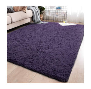 Geometrico décorativo par sala <span class=keywords><strong>violet</strong></span> vivant tapete peludo - Product Image 1