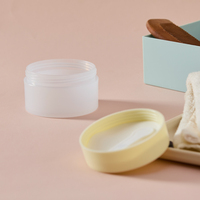 Pot en plastique PP à paroi épaisse de 100 ml de haute qualité, conteneur cosmétique de luxe vide pour crème visage et beurre corporel, couleur personnalisable