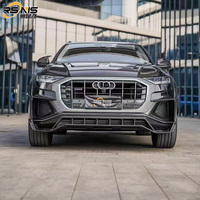 Pour Audi Q8 RSQ8 LD amélioré en Fiber de carbone pare-chocs de voiture lèvre avant Sport Style Modification Q8 Kit de carrosserie large Kit de Conversion de voiture