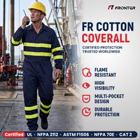 Vêtements de travail résistants aux flammes pour la construction, vêtements offshore, combinaisons anti-flammes OEM