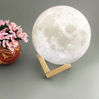Lampe Led Rgb, impression 3d représentant un ciel étoilé, une étoile, une lune ou un espace, lumière à couleur changeante, modèle créatif, idéal pour la chambre d'un enfant