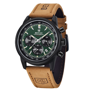 Relojes para Hombre Originales Benyar 5188, Relojes Deportivos Multifuncionales de Moda, Reloj de Cuarzo Cronógrafo para Hombre con Fecha y Calendario - Product Image 1