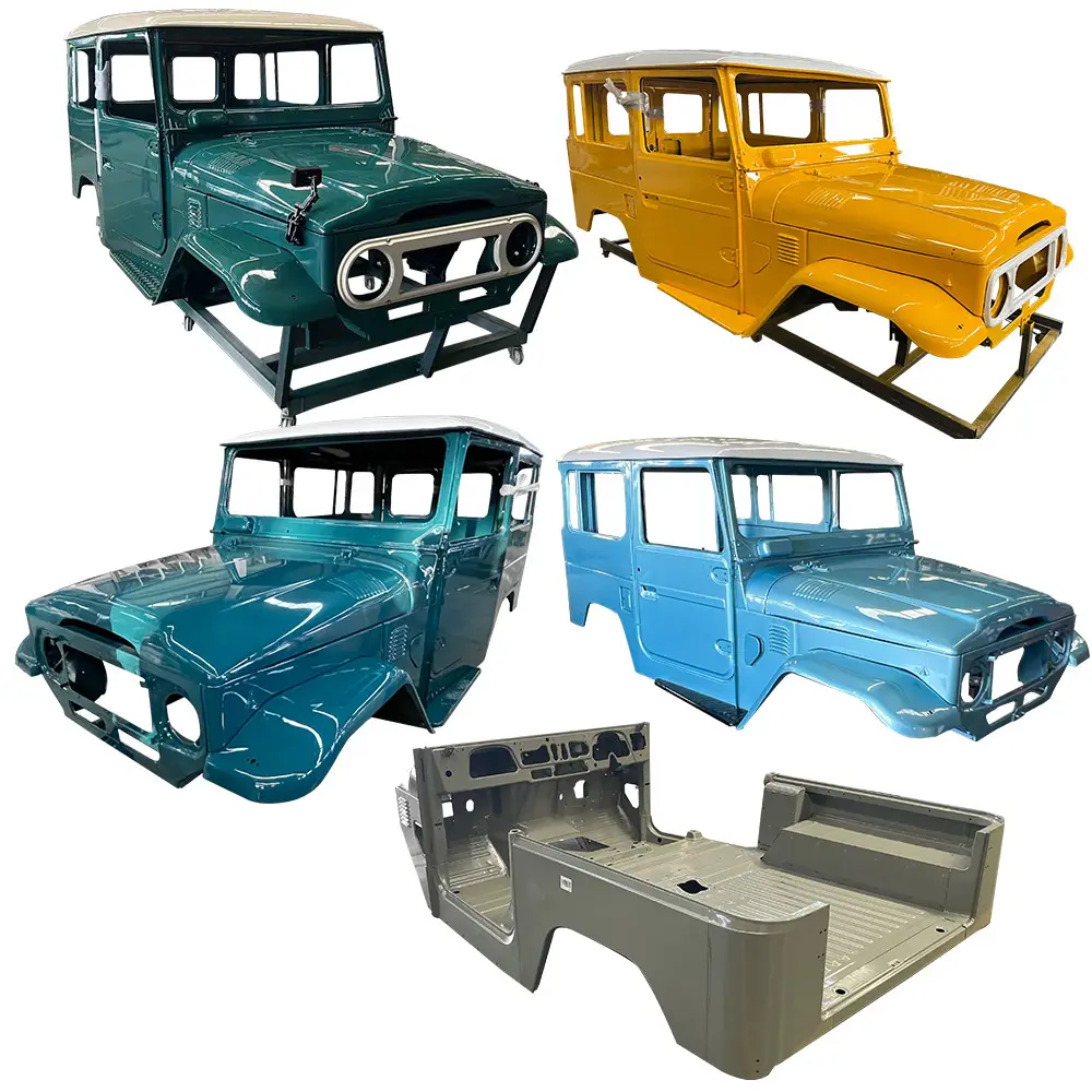 Car Whole Auto Body Assembly Shell Parte Banheira Cauda, Capuz, Fender, Painel da porta, Amortecedor dianteiro para Land Cruiser Fj40 Bj40 Fj43 Fj45