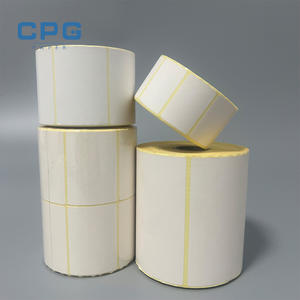 Étiquette thermique directe personnalisable, imperméable, 100x150mm, 4x6 pouces, 130gsm, pour l'expédition e-commerce, autocollant code-barres thermique - Product Image 1