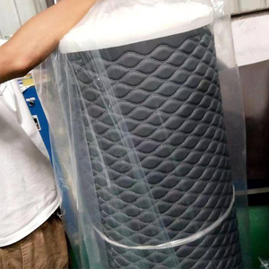 Rouleau de cuir matelassé brodé de voiture de style <span class=keywords><strong>Florence</strong></span> cuir PU PVC pour la fabrication de tapis de pied intérieurs de voiture - Product Image 2