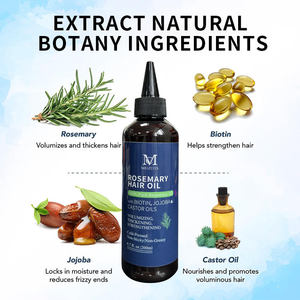 OEM Private Label 200ml Haarwuchsöl Haarvitalitäts-Booster Kopfhaut-Reparatur Kräuter-Rosmarin Haarwuchsöl Sanftes Haarwuchsöl - Product Image 2