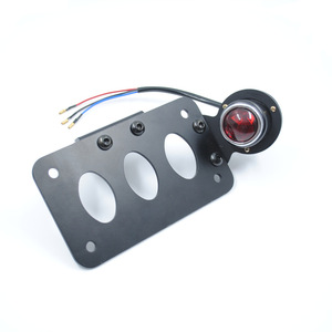 D210 convient aux motos Harley cruiser, support latéral en métal modifié, feu arrière, feu de freinage, feu de circulation rouge - Product Image 5