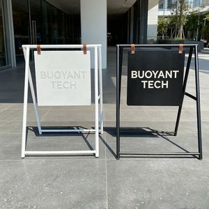 Manufacture Custom Sign a Frame Advertising Sidewalk Sign <b>Board</b> Foldable Stainless Steel a Frame Stand Sign - Product Image 2