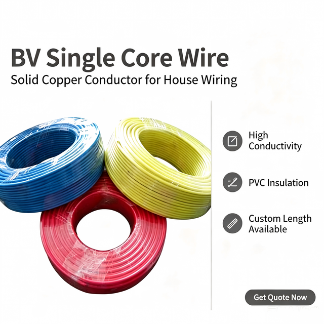 4mm H07V-U H07V-R Single Core Rigid Copper Building Electric Cable for House Wiring Projects
