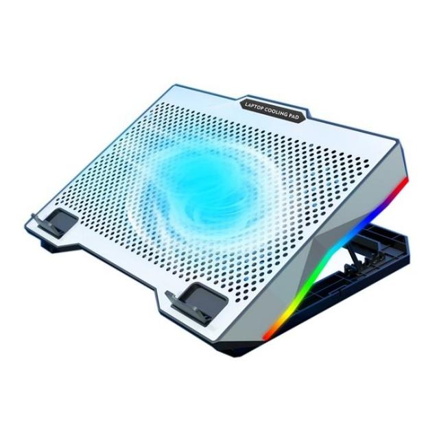Newest RGB Light Notebook Cooler Adjustable Height Gaming Laptop Cooling Pad