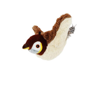 Plüsch Haustier Durable Chew Flapping Wings Sparrow Elektrisch angetrieben Realistisch Selbst spielen Interaktive Katze Spielzeug Haustier Spielzeug - Product Image 1