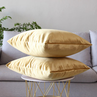 Housse de coussin en velours épais avec feuille d'or, taie d'oreiller de luxe pour canapé, housse de coussin personnalisée pour chambre à coucher – Vente chaude