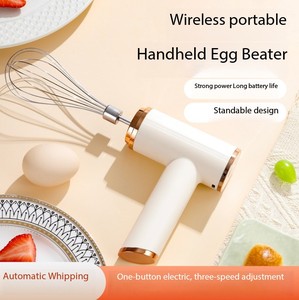 Batidora Eléctrica Inalámbrica Portátil de 3 Velocidades, Batidora de Huevos, Mezcladora de Masa para Hornear, Mezcladora de Crema para Pasteles, Utensilios de Cocina - Product Image 5