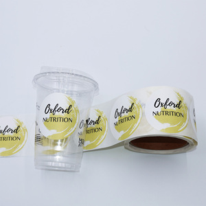Etiquette avec logo <span class=keywords><strong>personnalisé</strong></span> Impression adhésive <span class=keywords><strong>Papier</strong></span> vinyle imperméable Autocollants ronds de remerciement Etiquettes d'emballage en rouleau Autocollants personnalisés - Product Image 5