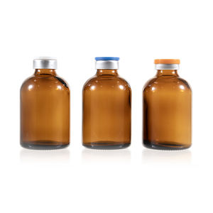 ADVANTRIO EMBALAGEM Âmbar Moldado Frasco De Vidro Frasco 50ml para Pequenas Injeções Uso Medicinal - Product Image 1