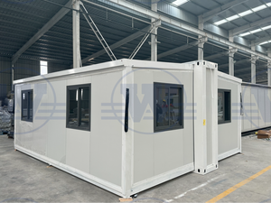 Maison conteneur extensible en gros avec 2 chambres, fabriquée en Chine, en acier et panneaux sandwich, pour usage résidentiel ou bureautique - Product Image 5