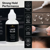 Fabricant de colle pour perruques en dentelle à marque privée avec formule imperméable à tenue extrême pour les marques de perruques