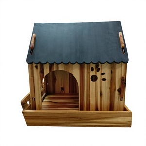 Wooden Pet House With Steel Roof For Medium Dogs Outdoor Use Classic Style Durable Construction Made in VietNam - Product Image 1