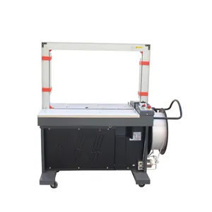 Fully Automatic Carton Strapping Machine with High Table - Box Bundler with PP Strap, 9-12mm Box strapper packing bundle machine