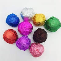 Papel de Aluminio Dorado Colorido con Impresión en Relieve, Envoltura de Papel de Aluminio para Chocolate, Papel de Aluminio para Chocolate Navideño