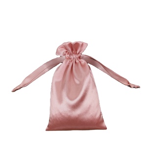 Pochette personnalisée double couche en satin avec cordon de serrage pour cadeaux de mariage, rangement de chaussures, perruques et extensions capillaires - Product Image 5