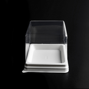 Embalaje de pastelería de fábrica, caja transparente cuadrada de tamaño pequeño para pasteles, contenedores de plástico para Postres, caja de embalaje transparente para pasteles - Product Image 5