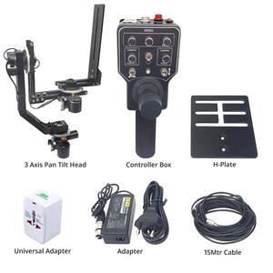 SHOOTVILLAS Grue de caméra vidéo motorisée à 3 axes avec tête inclinable, 4K 1080p haute définition, écran LCD rotatif grand angle 145° - Product Image 4
