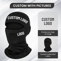 Nouveau design cagoule noire à un trou, bon marché, ajustée, doublure de casque, cagoule personnalisée pour moto