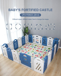 20 + 2 OVNI cerca colorido juego de los niños de Interior de bebé <span class=keywords><strong>plegable</strong></span> patio de juegos de <span class=keywords><strong>parque</strong></span> - Product Image 6