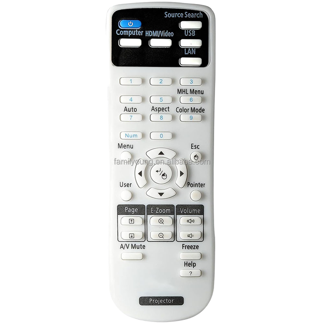 EB-W05 EB-W39 EB-X39 EB-X41 Replacement Remote Control for Epson DLP Projector Fixed Code Remote Controller