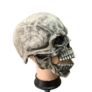 Máscara de fiesta de Halloween Máscara de látex de calavera móvil loca - Product Image 1