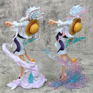 23cm de bonne qualité One Pieces Nica Gear 5 debout sourire <span class=keywords><strong>Luffy</strong></span> dessin animé modèle jouet PVC Figure couleur boîte paquet - Product Image 3