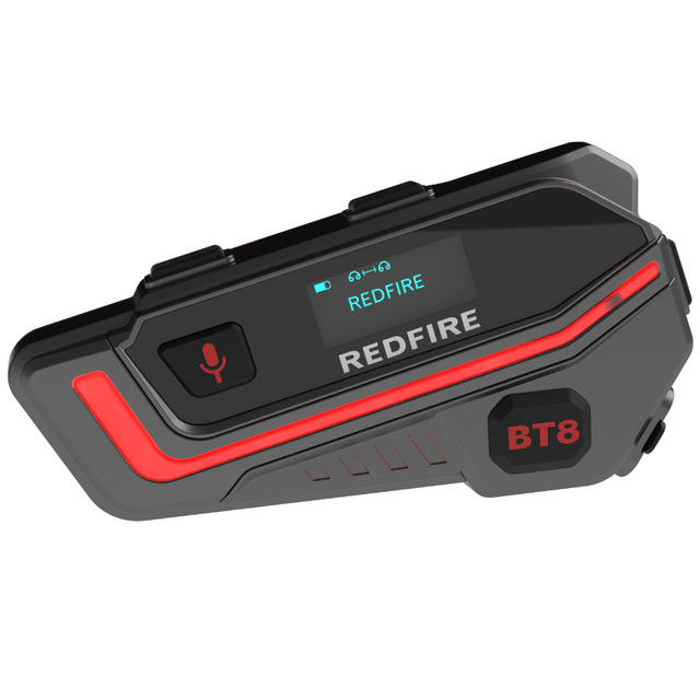 Motorcycle Bluetooth Helmet Headset  Group Intercom with FM  Radio Music Sharing Screen Interphone for Riders