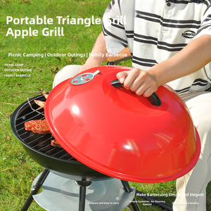 Parrilla Portátil <span class=keywords><strong>de</strong></span> Carbón <span class=keywords><strong>de</strong></span> Alta Calidad <span class=keywords><strong>de</strong></span> 17 Pulgadas <span class=keywords><strong>para</strong></span> 2 o 3 <span class=keywords><strong>Personas</strong></span>, <span class=keywords><strong>para</strong></span> Acampar, Hacer Picnic, Jardín, Playa - Product Image 2