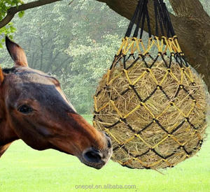 Red de heno de alimentación lenta para caballos, ganado, ovejas, alpacas, bolsa alimentadora de hierba colgante para el cuidado de pastos de caballos - Product Image 4