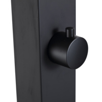 Robinet de douche de jardin autoportant en acier inoxydable LANO, finition brossée, douche extérieure, douche pour piscine