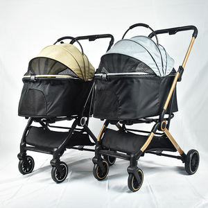 Carrito <span class=keywords><strong>de</strong></span> Paseo <span class=keywords><strong>para</strong></span> Mascotas Doble Plegable <span class=keywords><strong>de</strong></span> 4 Ruedas, Impermeable, con Capacidad <span class=keywords><strong>para</strong></span> 15 <span class=keywords><strong>kg</strong></span>, Diferentes Colores, Venta al Por Mayor Personalizable - Product Image 4