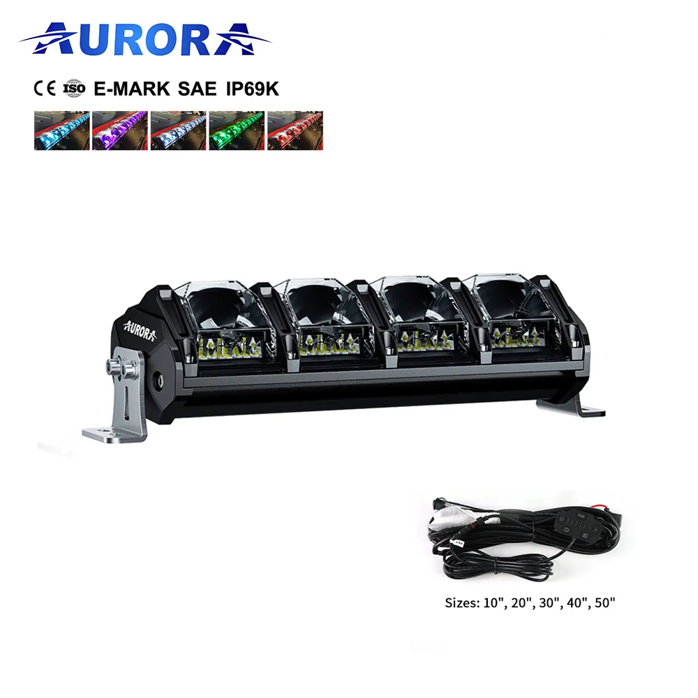 Aurora-barra de luz LED RGB multifuncional para coche, luz de circulación diurna, todoterreno, novedad