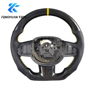 Volant de voiture personnalisé en cuir et fibre de carbone forgée pour Volvo XC90 XC60 S90 <span class=keywords><strong>V90</strong></span> V60 S60 Polestar 1 SPA 2016 - Product Image 4