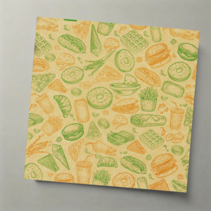 Customized Logo Grease Proof <b>Paper</b> <b>Sheet</b> Food <b>Wrapping</b> <b>Paper</b> for Burger Sandwich Street Food Fries Crisps - Product Image 2