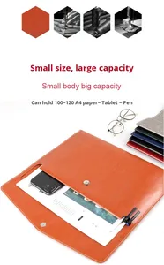 Portafolio de Cuero de Grano Completo A4 Personalizado, Organizador de Portafolio para Currículum, Bloc de Notas Legal, para Documentos A4/Bloc - Product Image 2