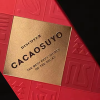 Caja de Cartón Corrugado con Logotipo Personalizado, Estampado en Relieve con Lámina Dorada de Lujo, Laminación Mate, Papel de Color para Barras de Chocolate de Grado Alimenticio, Autoerigible